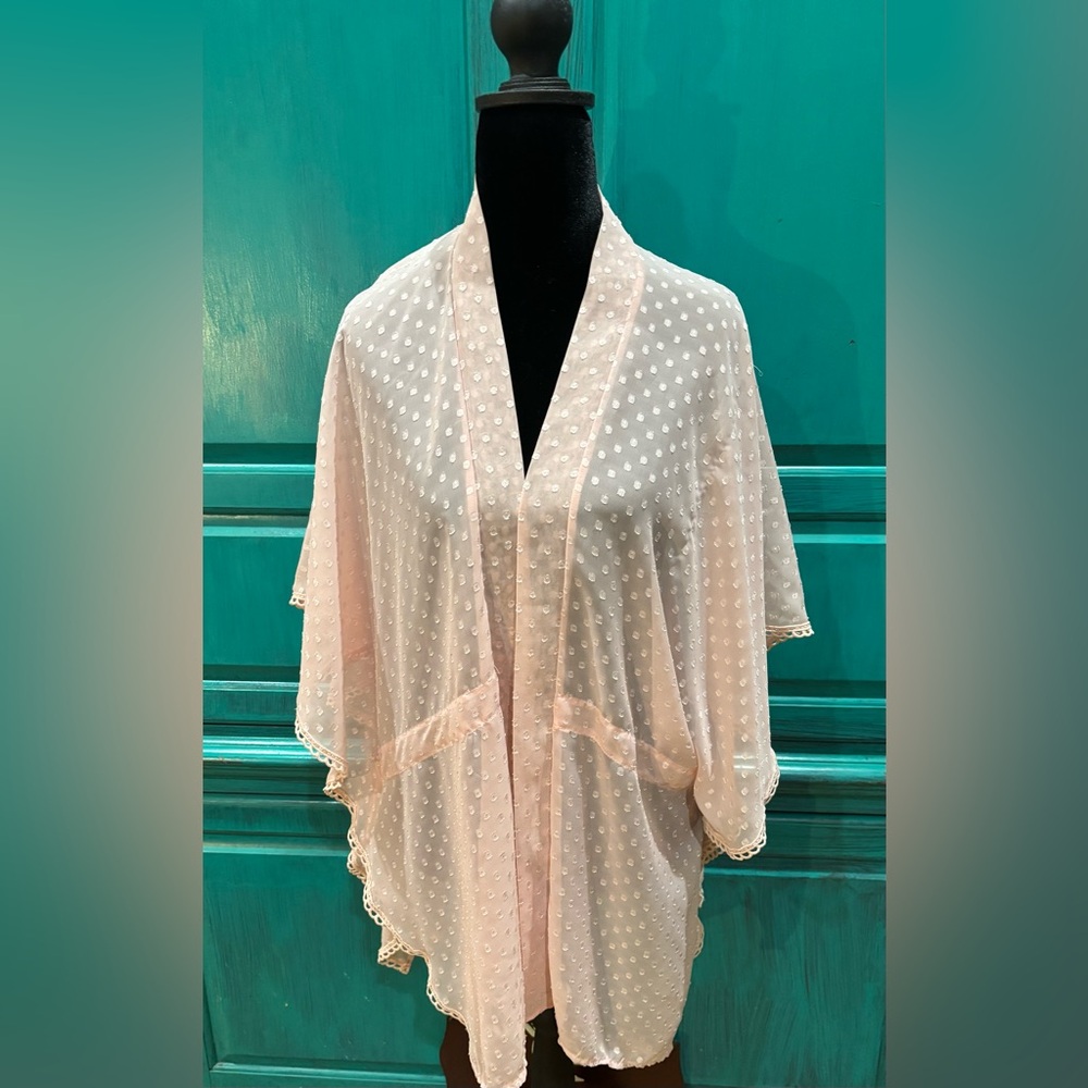 Sheer Polka Dot Kimono